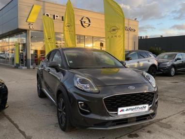 Voir le détail de l'offre de cette FORD Puma 1.0 EcoBoost 125ch S&S mHEV Titanium Powershift de 2022 en vente à partir de 194.68 €  / mois