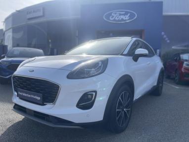 Voir le détail de l'offre de cette FORD Puma 1.0 Flexifuel 125ch S&S mHEV Titanium de 2022 en vente à partir de 196.6 € / mois