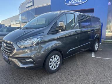 Voir le détail de l'offre de cette FORD Transit Custom Fg 320 L2H1 2.0 EcoBlue 170 S&S Cabine Approfondie Limited BVA6 7cv de 2023 en vente à partir de 407.73 €  / mois