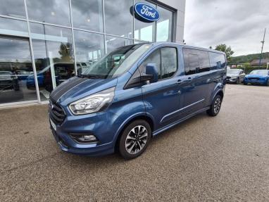 Voir le détail de l'offre de cette FORD Transit Custom Fg 320 L2H1 2.0 EcoBlue 170 Hybrid Cabine Approfondie Sport de 2022 en vente à partir de 386.96 €  / mois